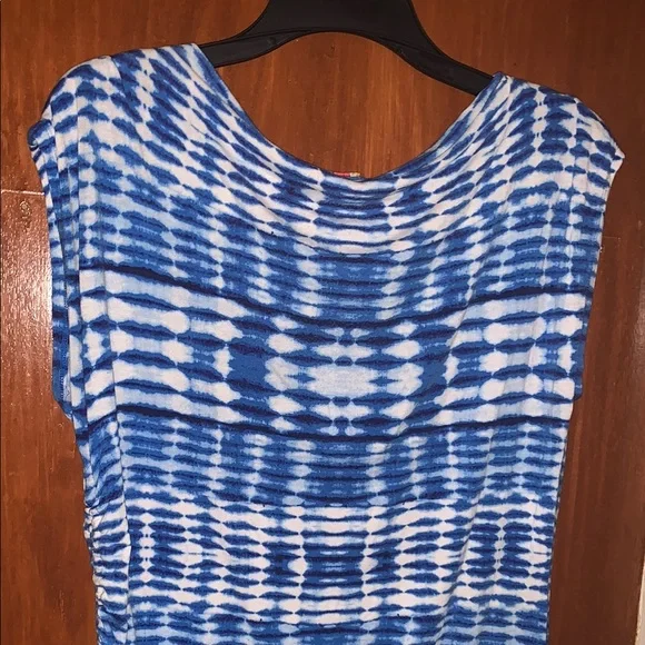 Ruby Rd. Blue Ruched Blouse - Picture 8 of 10